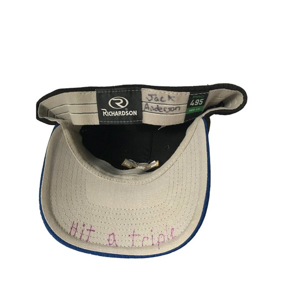 Jack Anderson Signed "Hit A Triple" Bears pro 495 Richardson Adjustable Cap Hat - Picture 5 of 7